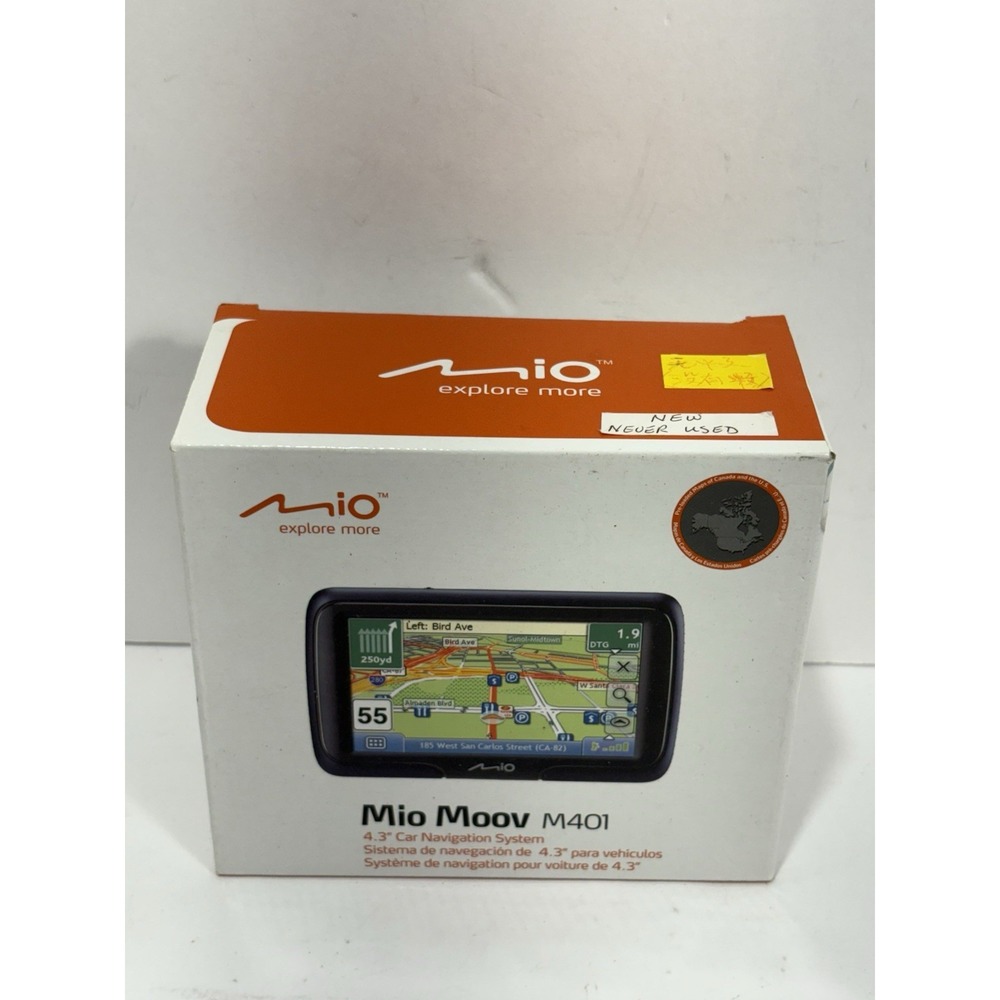 Mio Moov M401 4.3" Portable Car GPS‎ Navigation System US Canada Maps